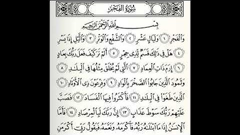 تلاوات مختارة سورة الفجر القارئ محمد البراك