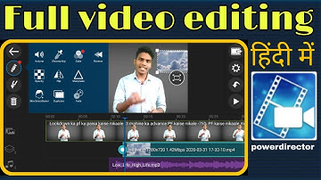 full video editing in powerdirector/powerdirector full tutorial in hindi/full video editing in hindi