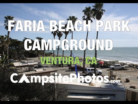 Видео: Faria County Beach Camping - Oceanfront Park близо до Вентура
