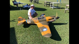 CY Models 98inch P-40 Maiden and Very Unfortunate  Deadstick Crash