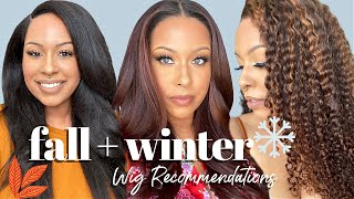 MY FALL + WINTER WIG RECOMMENDATIONS! | 14 OPTIONS | SPLURGE + SAVE | HUMAN HAIR + SYNTHETIC WIGS