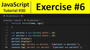 JavaScript Tutorial 30 - Exercise on Objects in JavaScript | Programming For Beginners