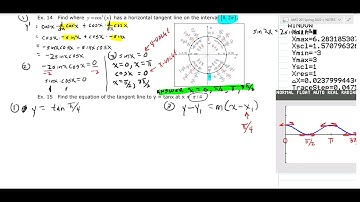 MAT 2410/201 3.5 Part 5 horizontal tangent and equation of tangent line