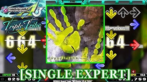 【DDR A3】 suspicions / BEMANI Sound Team "猫叉Master VS dj TAKA" [SINGLE EXPERT] 譜面確認+Clap