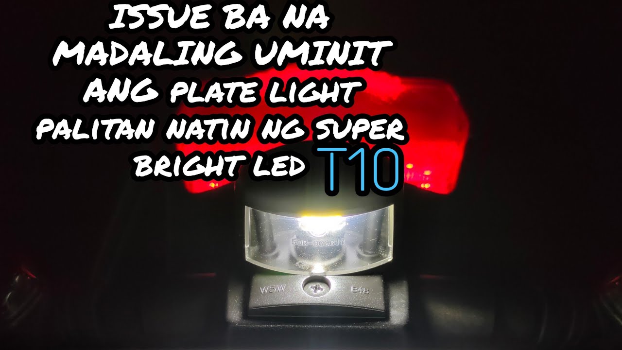 HOW TO CHANGE PLATE LIGHT BULBAEROX IWAS SUNOG YouTube