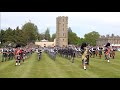 Scotland the Brave by Massed Pipes and Drums on the march during 2022 Gordon Castle Highland Games