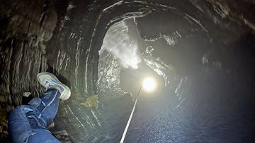 Rappelling 280ft Waterfall Miles Inside Cave - Floor Falls Part 2