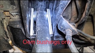 C3 Corvette trailing arm bushing replacement bushing comparison poly bushings vs OEM