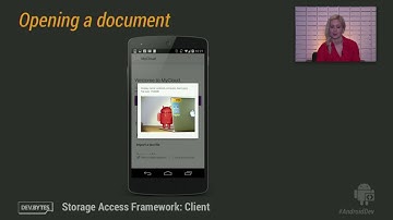 DevBytes  Android 4 4 Storage Access Framework  Client