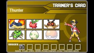 Pokémon Crystal Trainer card.