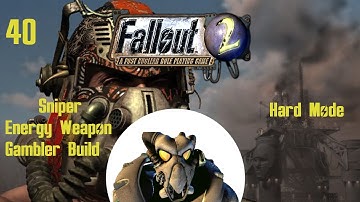 BucketListGamer Fallout 2 Sniper Energy Weapons Gambler Build Hard Mode Part 40 The Enclave Oil Rig