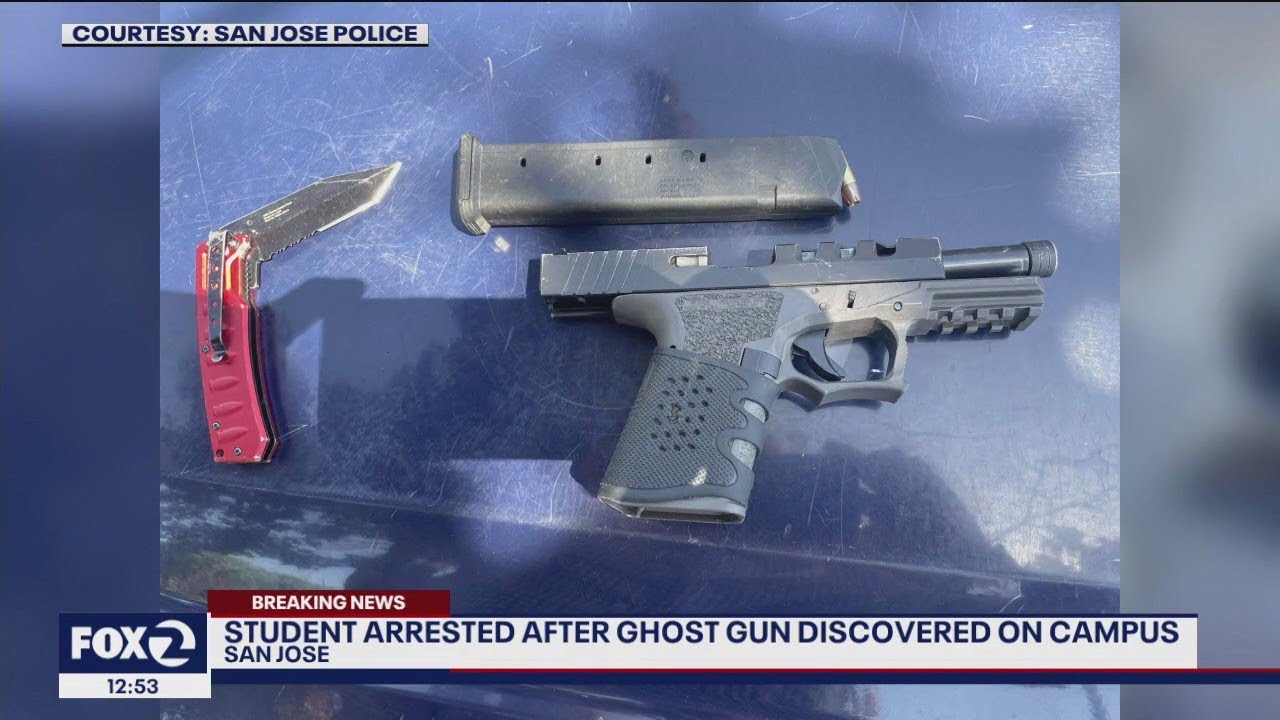 San Jose student arrested with alleged loaded gun on campus - YouTube