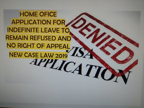 未確定の申請は拒否されたままになります-控訴の権利はありません新しい判例法2019英国