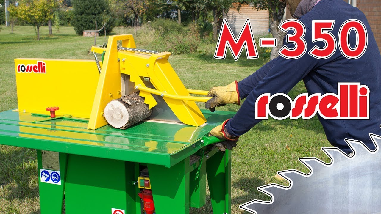 Sega circolare  con tavolo scorrevole a motore elettrico M 350 - Rosselli Snc