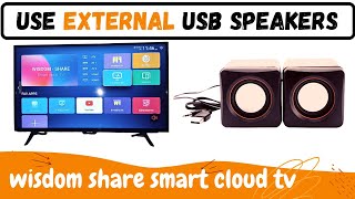 how to use usb speakers with wisdom share smart tv,how to use external speakers with wisdom share tv screenshot 5