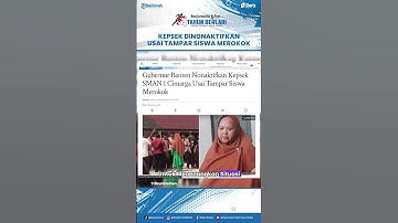 Gegara Tampar Siswa saat Merokok, Kepsek SMAN 1 Cimarga Akhirnya Dinonaktifkan Gubernur Banten