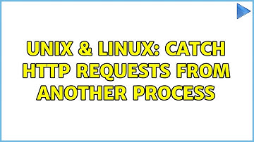 Unix & Linux: catch http requests from another process