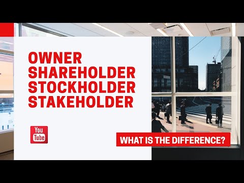 Video: Vad är skillnaden mellan en ägare och en aktieägare?