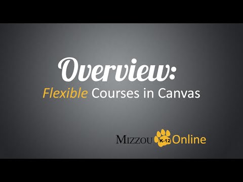 Overview: Flexible Courses in Canvas