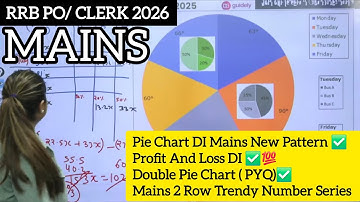Day-06 Most Expected Data Interpretation & Mains Number Series RRB PO MAINS / RRB CLERK MAINS 2025 