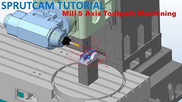 SprutCAM Tutorial #196 | Mill 5 Axis Toolpath Hurco VMX 60 5 Axis