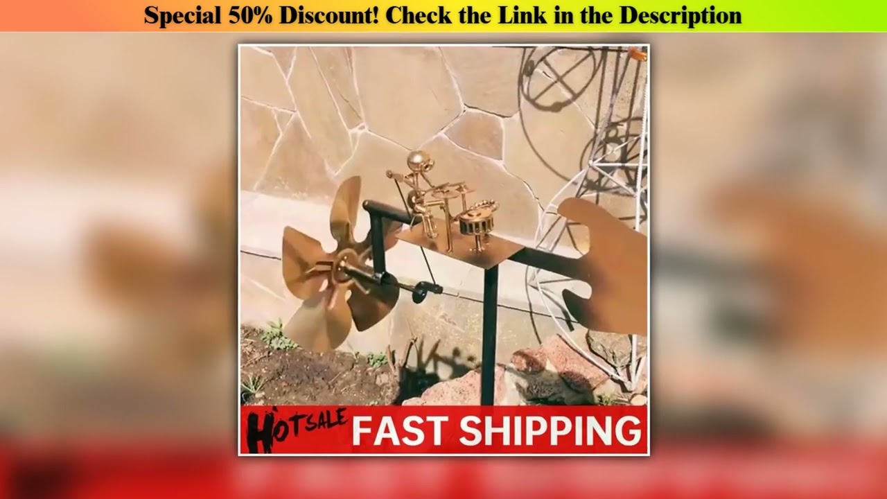 Hands-on Metal Wind Spinner Metal Drummer Windmill Statue Figurines Garden Decorative Wind Power