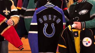 NFL Dallas Cowboys Suede Jacket with Snap Cover Zipper Closure with Dan Hughes screenshot 1