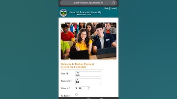 PROCEDURE FOR ONLINE ADMISSION IN HPU SHIMLA          #hpushimla