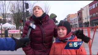 Church Street-goers celebrate big UVM win, Magic Hat Mardi Gras