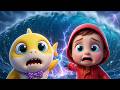 Bebé Tiburón vs la Gran Tormenta 🌪️ Canciones Infantiles y Rimas para Niños y Bebés Rescate Mar