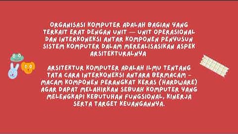 MATERI PERANGKAT INPUT OUTPUT & PENGERTIAN ARSITEKTUR KOMPUTER DAN ORGANISASI KOMPUTER// KELAS X