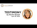 Celebrate Recovery Testimony - Nicole Quispe