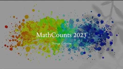 MathCounts 2023  --  Prep for Chapter Competition -- Part 1