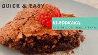 Kladkaka - swedish gooey chocolate cake ...