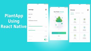 PlantApp using React Native 2020