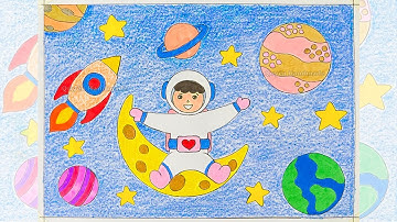 Vẽ ước mơ của em làm phi hành gia | Vẽ tranh ước mơ của em | | Em vẽ ước mơ của em (24)