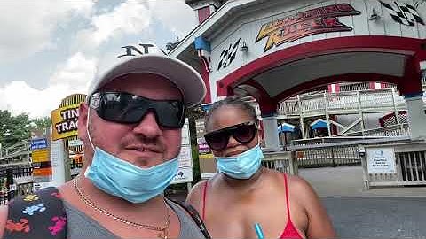 Hersheypark Lightning Racer Front Row POV FUNNY