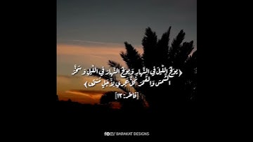 ذلكم الله ربكم له المُلك - سوره فاطر - حالات واتس إسلامية
