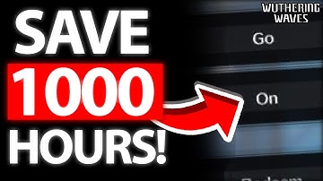 This will save you 1000s of Hours in Wuthering Waves Echo Management Auto lock & Auto Discard wuwa