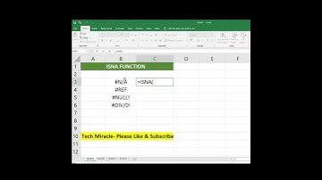 How to use ISNA Function in Excel | ISNA Formula | #tricks #shorts