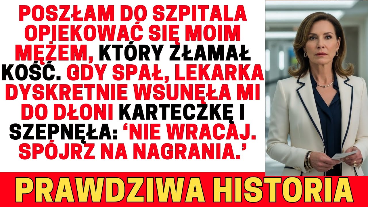 W szpitalu lekarka szepnęła: „Nie wracaj. Twój mąż…”