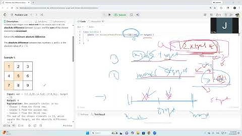 1981. Minimize the Difference Between Target and Chosen Elements