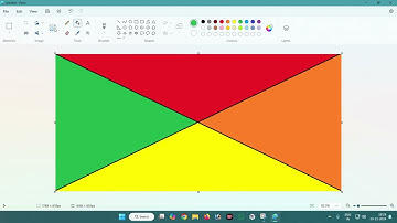 How to make gradient color in Microsoft paint | Mix color in paint