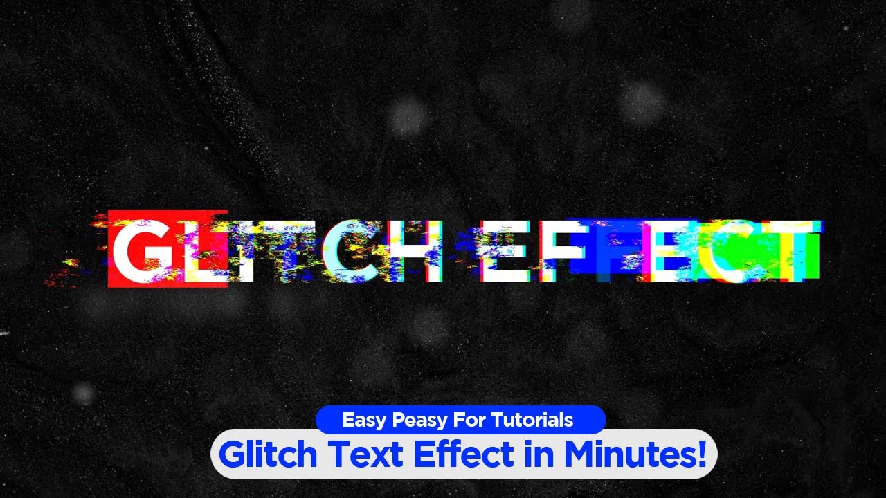 After Effects Tutorial: How to Create a Distorted Glitch Text Effect in ...