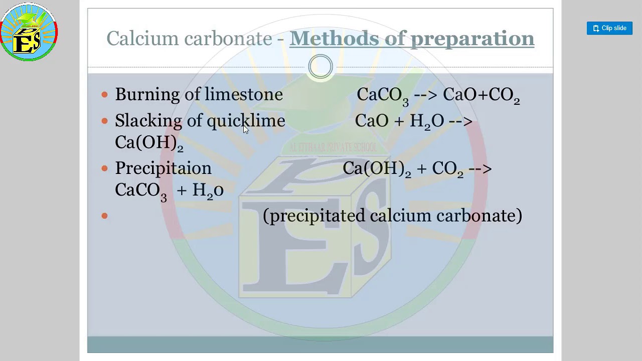 grade 10 chemistry preparation of calcium carbonate Mr Abid Majeed ...