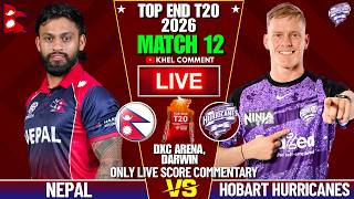 NEPAL A VS HOBART HURRICANES MATCH 12TH | TOP END T20 2026 | LIVE SCORE & COMMENTARY | NEP BATTING screenshot 2