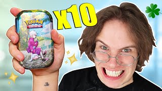 Opening 10 Of The Most Lucky Pokemon Mini Tins Ever