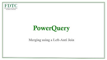 How can I use the Left Anti join function in PowerQuery?