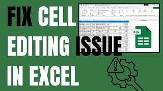 How To Fix Cell Editing Issue In Excel Sheet How To Fix Can T Edit Within Cell Issue In Ms Excel