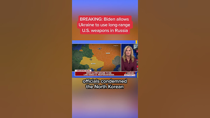 BREAKING: Biden allows Ukraine to use long-range U.S. weapons in Russia